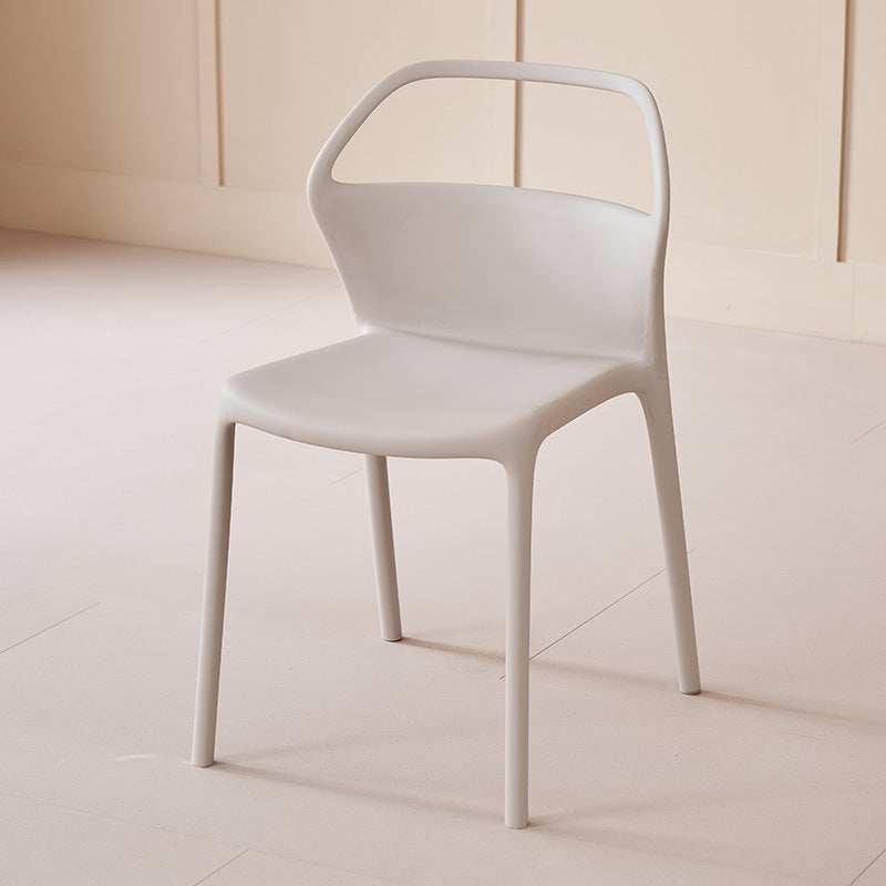 Scandinavian Plastic Stackable Dining Chair