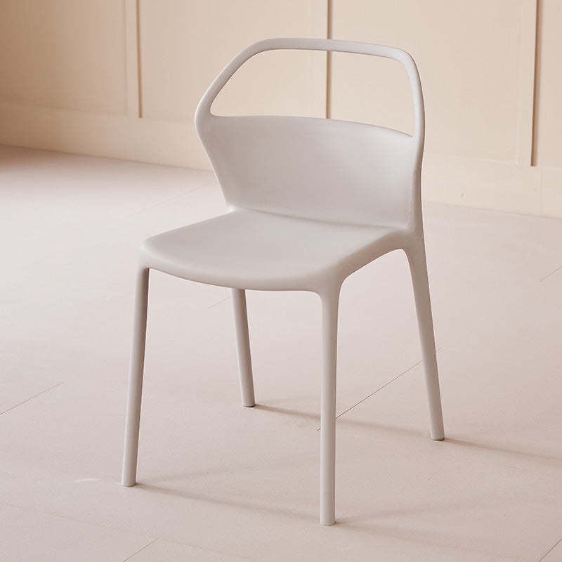 Scandinavian Plastic Stackable Dining Chair