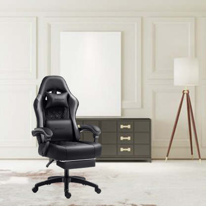 Minimalist Swivel Liftable Nylon Leather Desk Chair