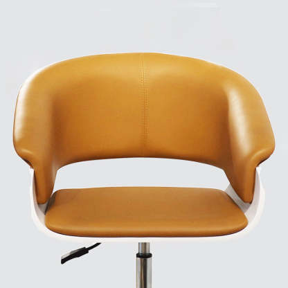 Minimalist Wood Leather Liftable Desk Chair