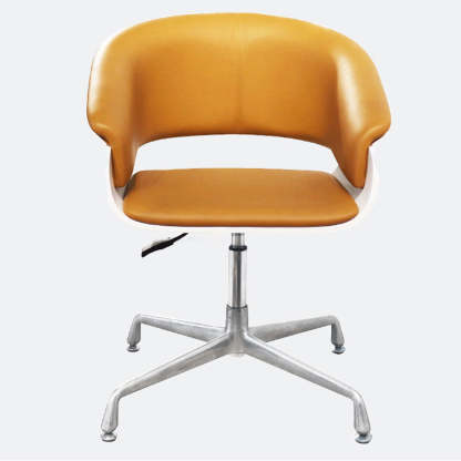Minimalist Wood Leather Liftable Desk Chair