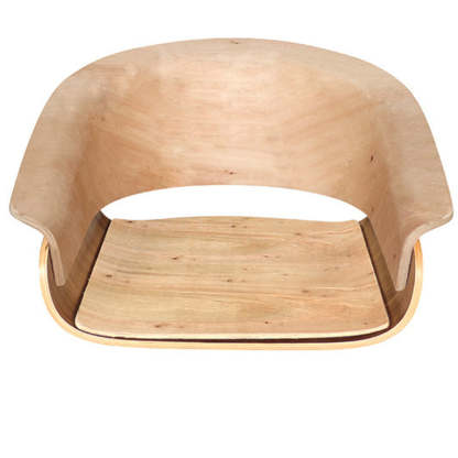 Minimalist Wood Leather Liftable Desk Chair