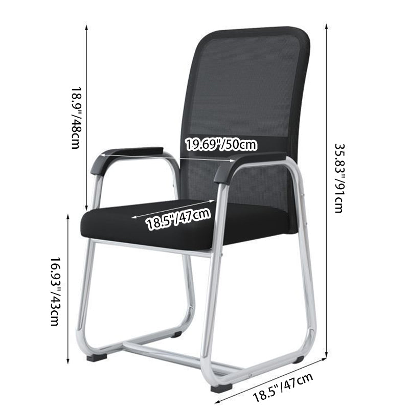 Minimalist Steel Mesh Desk Armchair
