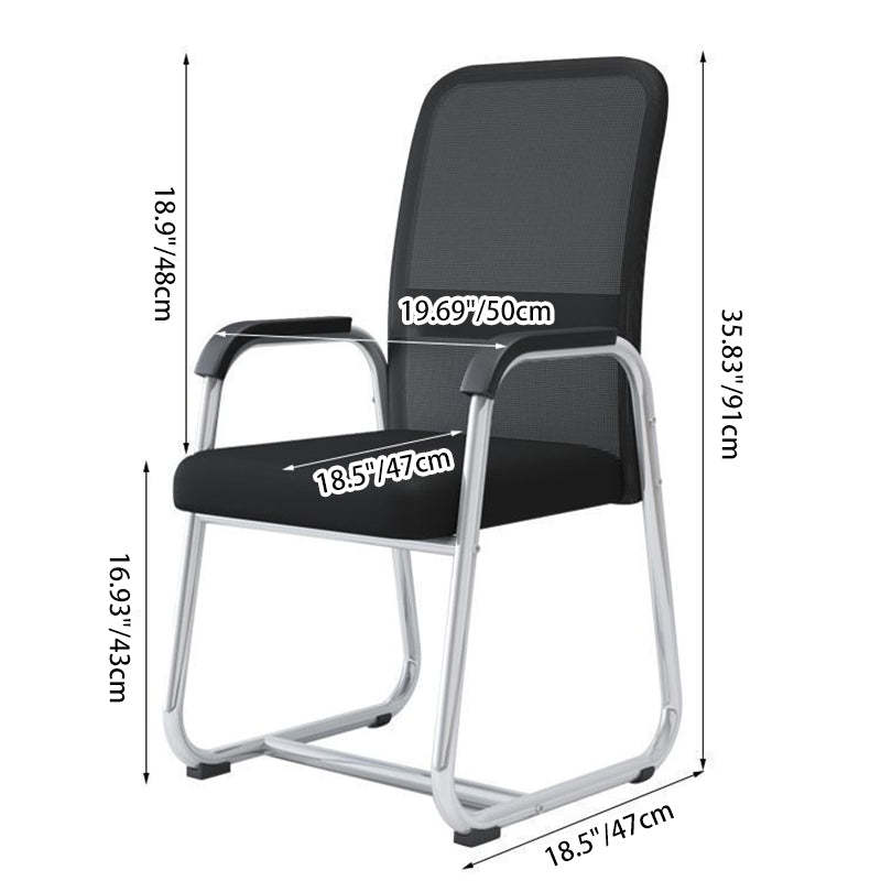 Minimalist Steel Mesh Desk Armchair