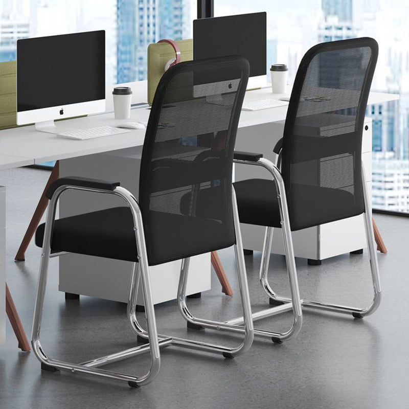 Minimalist desk mesh black steel office chairs, Lighom