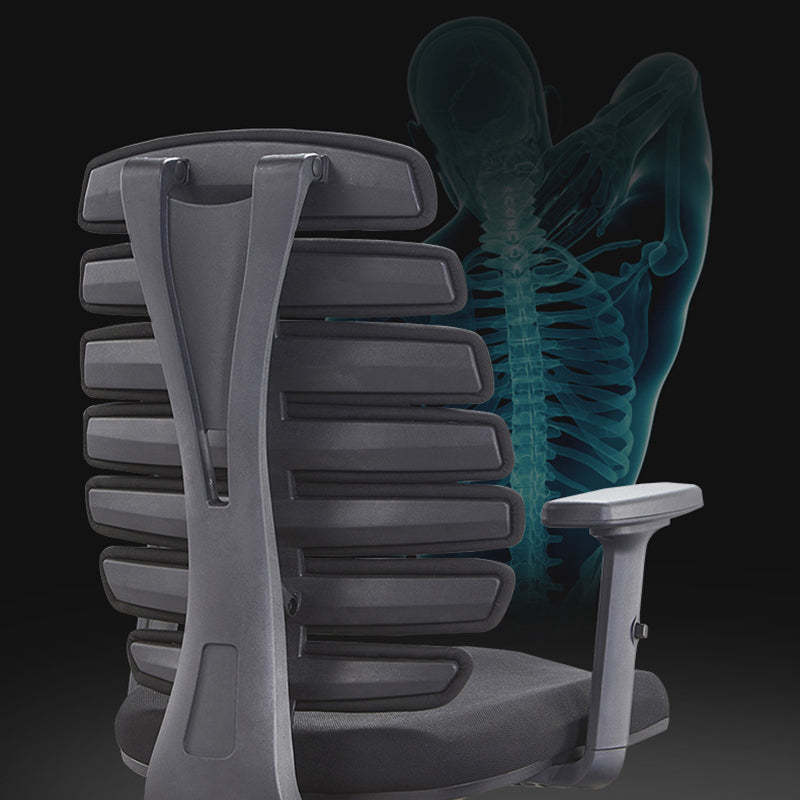 Minimalist Fabric Fishbone Swivel Lift Desk Chair