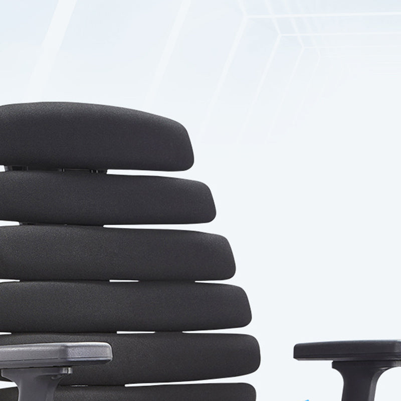 Minimalist Fabric Fishbone Swivel Lift Desk Chair