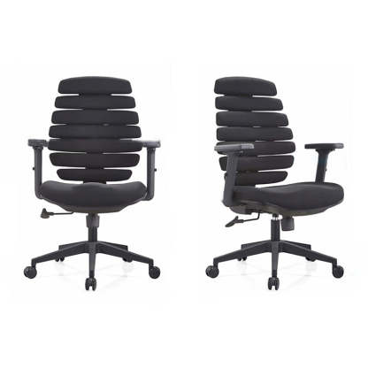 Minimalist Fabric Fishbone Swivel Lift Desk Chair