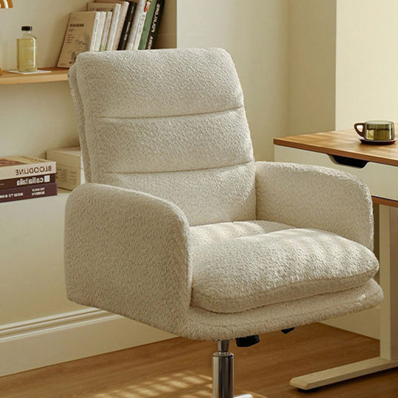 Minimalist Liftable Swivel Lambswool Desk Chair