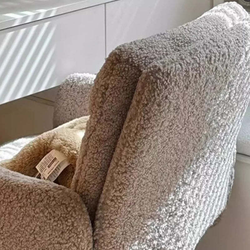 Minimalist Liftable Swivel Lambswool Desk Chair
