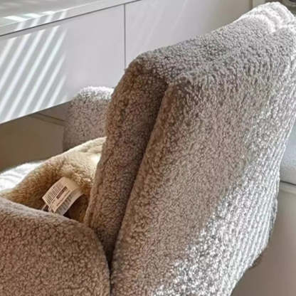 Minimalist Liftable Swivel Lambswool Desk Chair