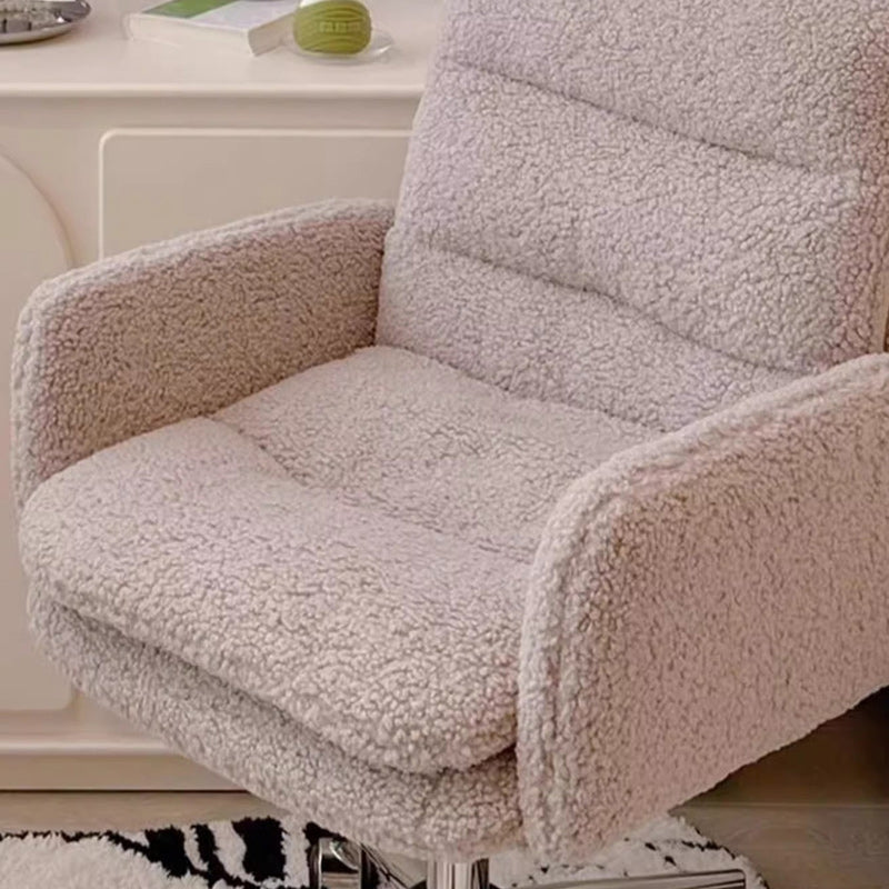 Minimalist Liftable Swivel Lambswool Desk Chair