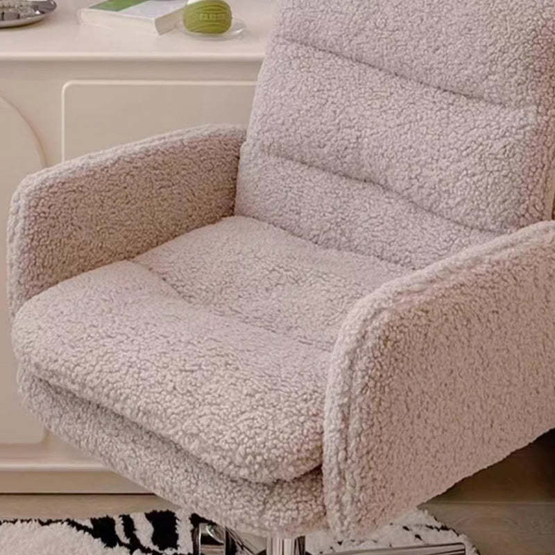 Minimalist Liftable Swivel Lambswool Desk Chair