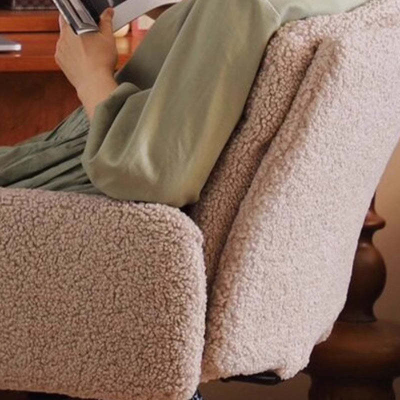 Minimalist Liftable Swivel Lambswool Desk Chair