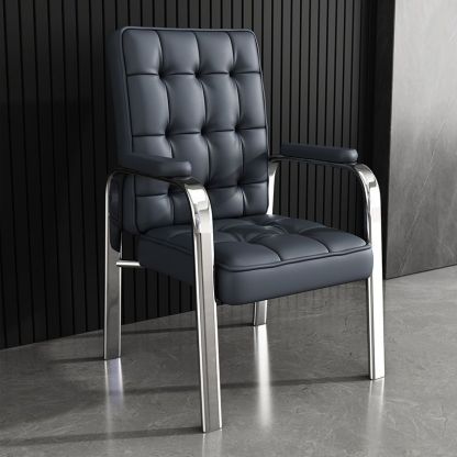 Modern Steel PU Leather Accent Chair