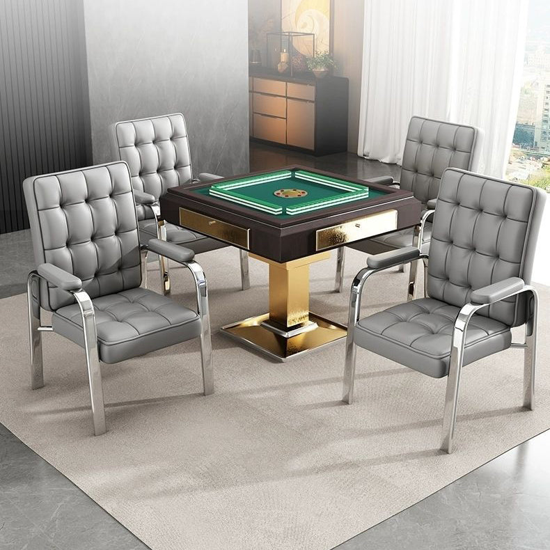 Modern Steel PU Leather Accent Chair