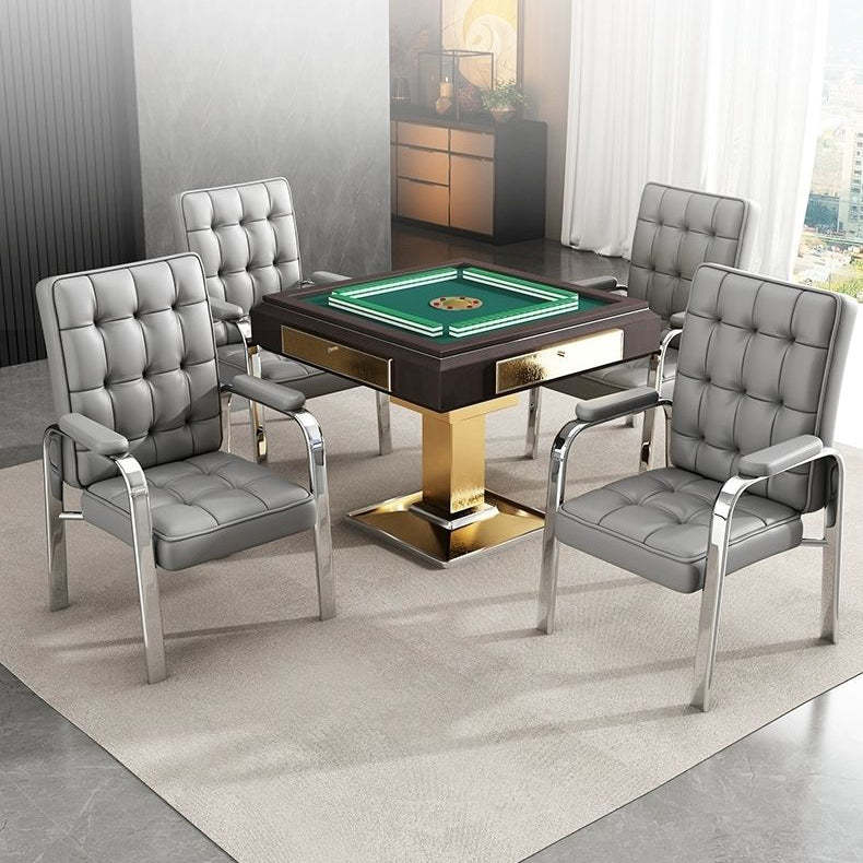 Modern Steel PU Leather Accent Chair