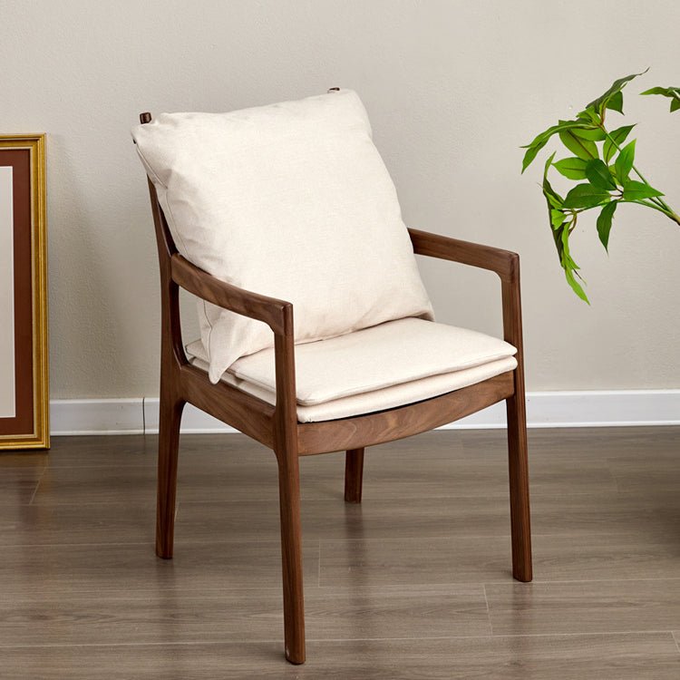 Minimalist Square Wood Armchair