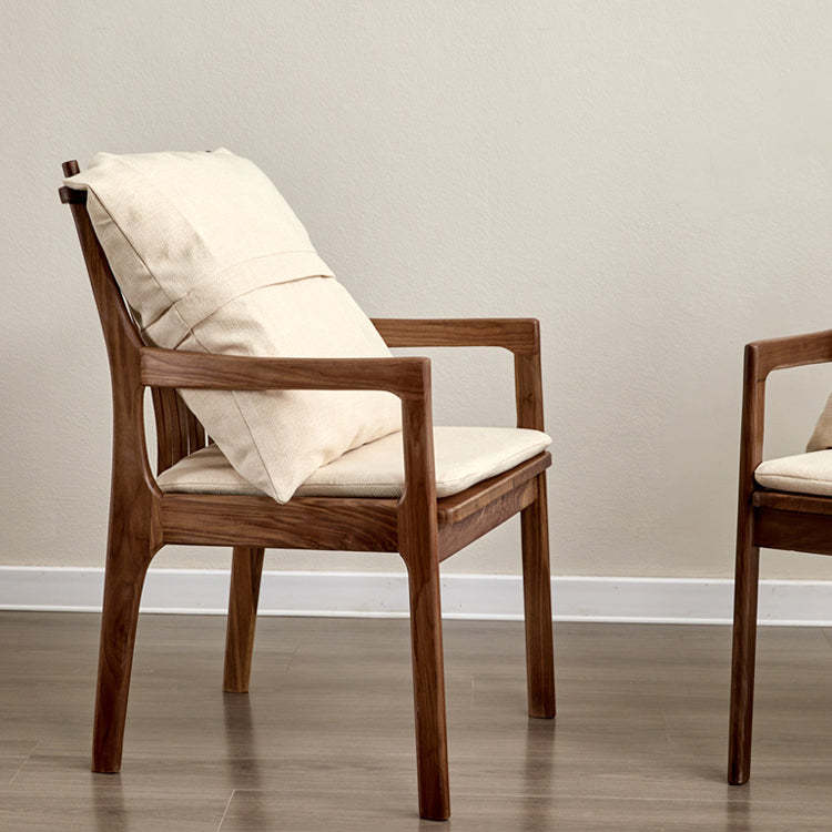 Minimalist Square Wood Armchair