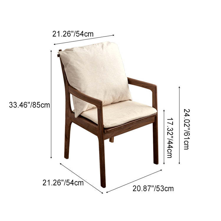 Minimalist Square Wood Armchair