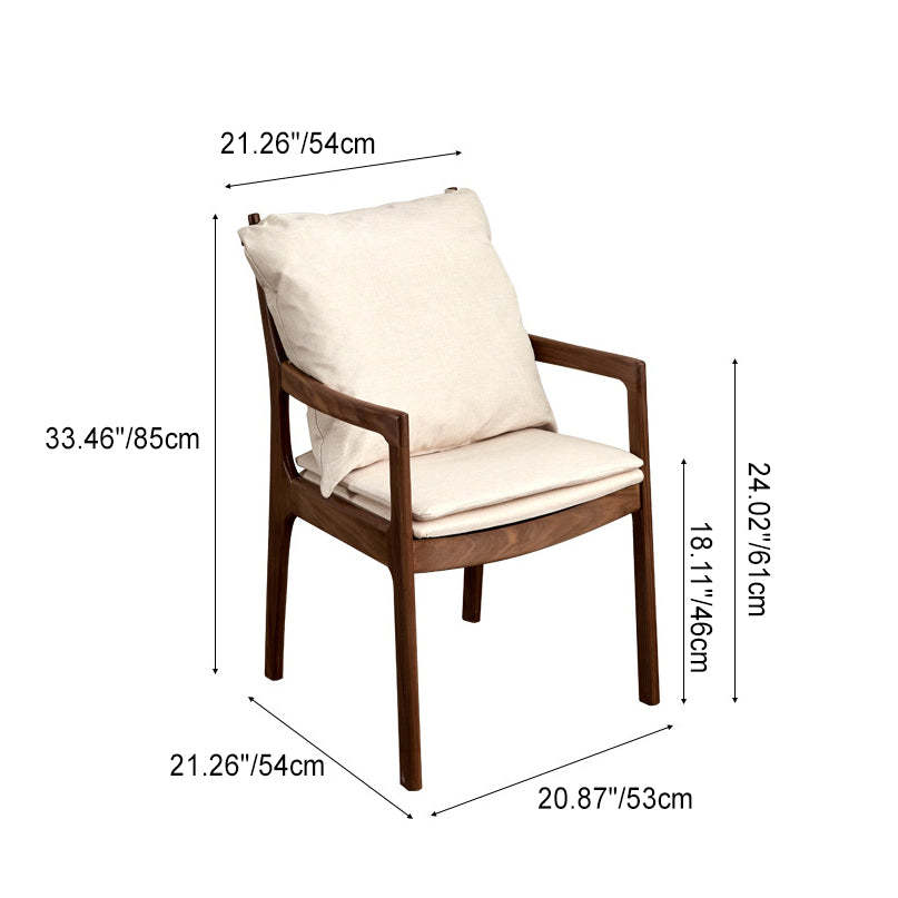 Minimalist Square Wood Armchair