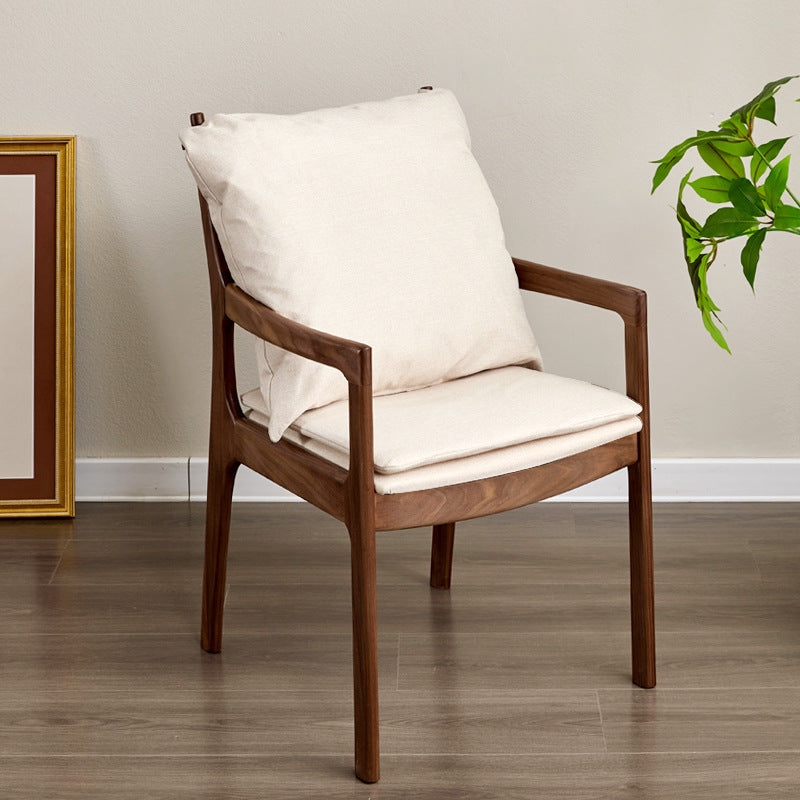 Minimalist Square Wood Armchair
