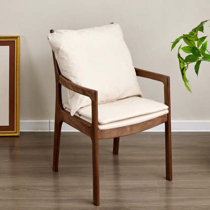Minimalist Square Wood Armchair