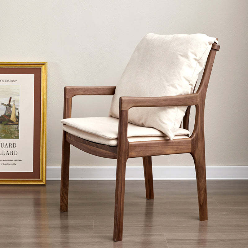 Minimalist Square Wood Armchair