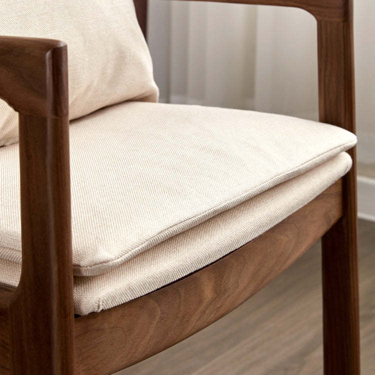 Minimalist Square Wood Armchair