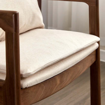 Minimalist Square Wood Armchair