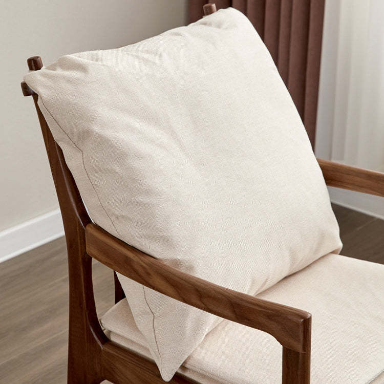 Minimalist Square Wood Armchair
