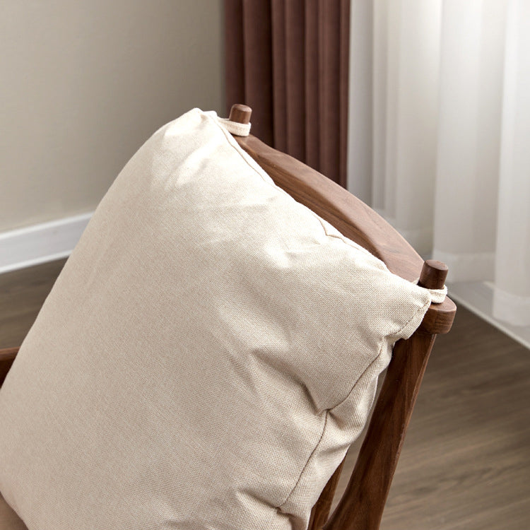 Minimalist Square Wood Armchair