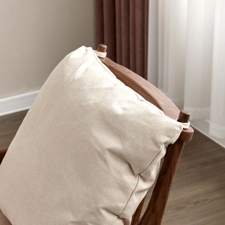 Minimalist Square Wood Armchair