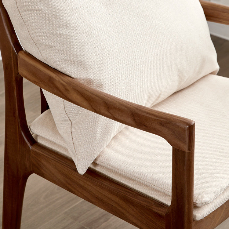 Minimalist Square Wood Armchair