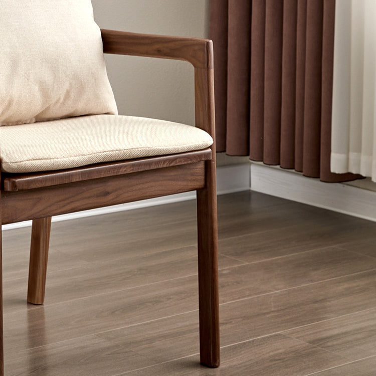 Minimalist Square Wood Armchair