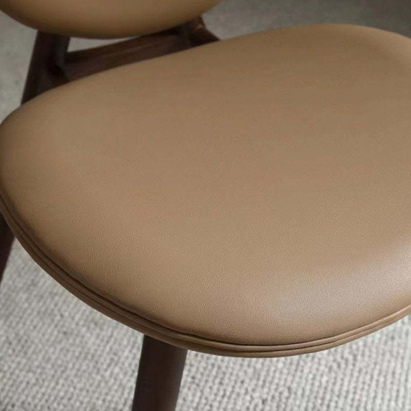 Scandinavian Round Wood Veneer Dining Chair