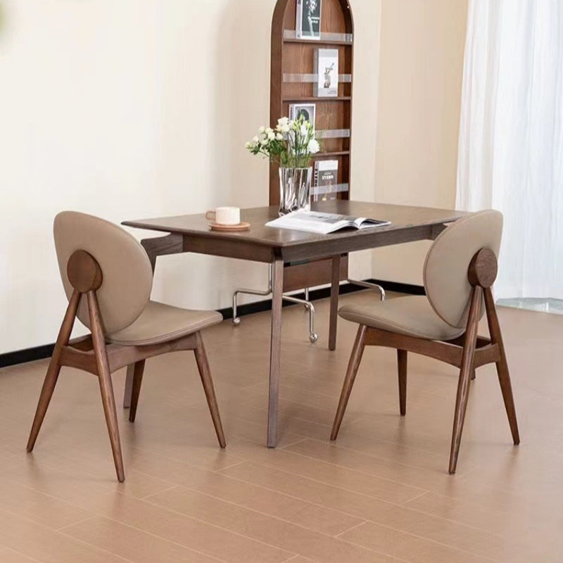 Scandinavian Round Wood Veneer Dining Chair