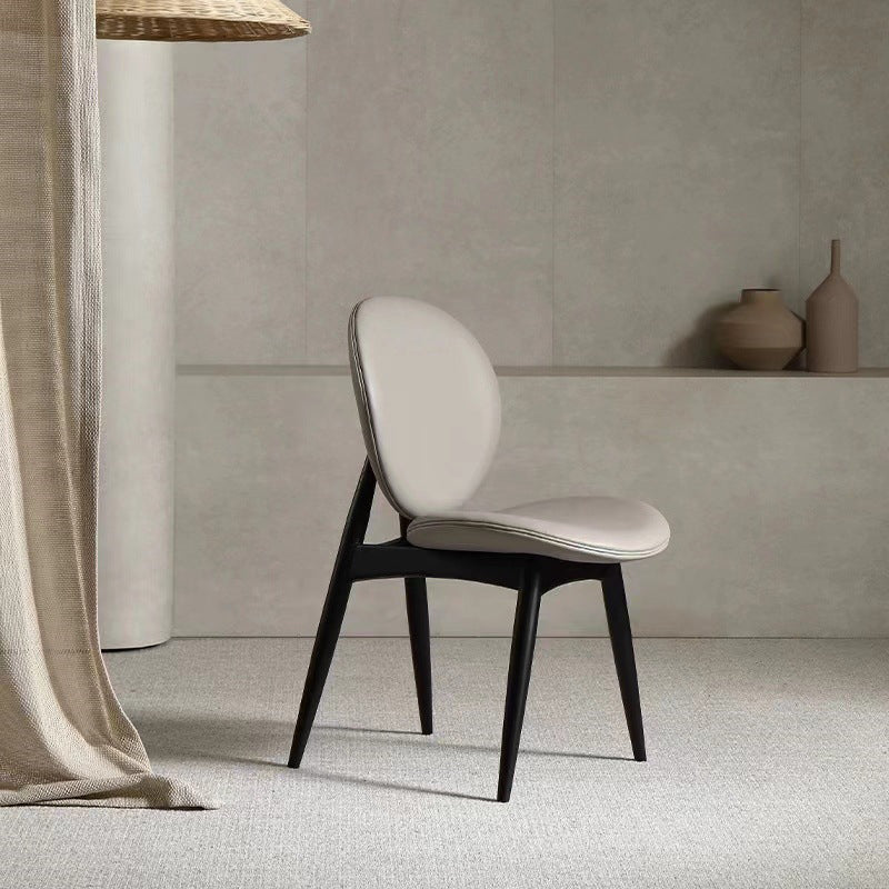 Scandinavian Round Wood Veneer Dining Chair