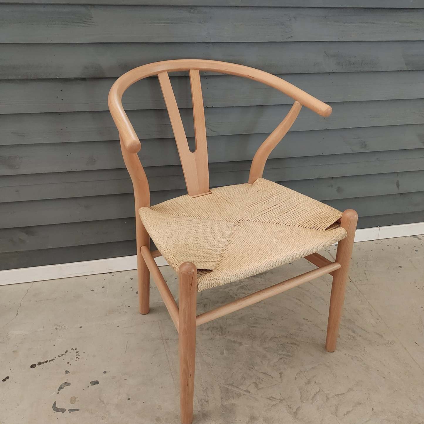 Minimalist Wood Rope Dining Chair