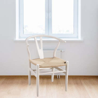 Minimalist Wood Rope Dining Chair