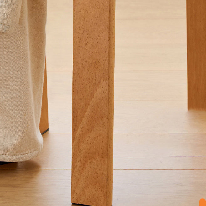 Scandinavian Wood Dining Chair — Smoke Gray Backrest + White Seat