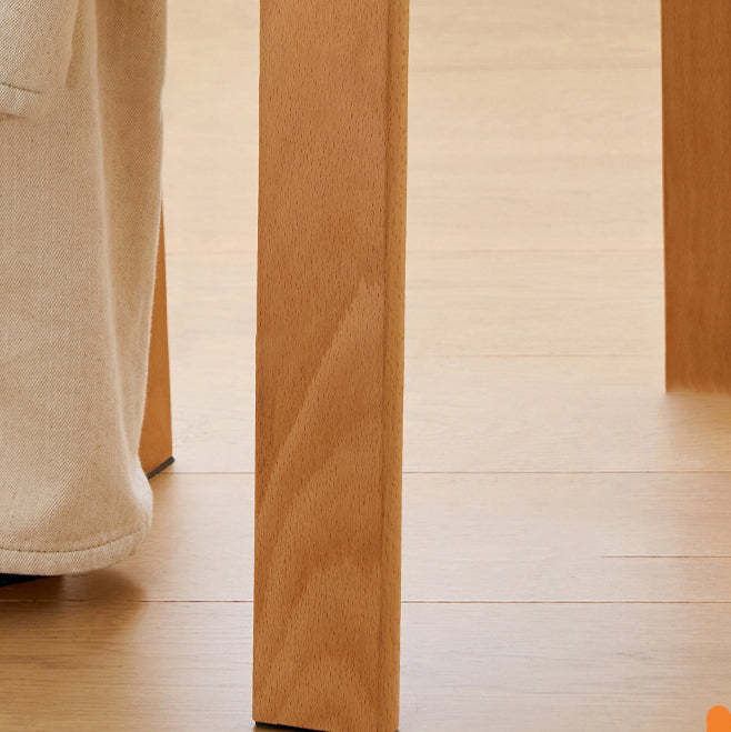 Scandinavian Wood Dining Chair — Smoke Gray Backrest + White Seat