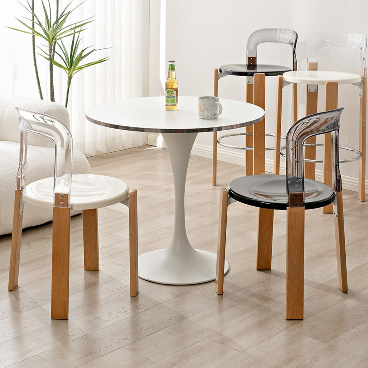 Scandinavian Wood Dining Chair
