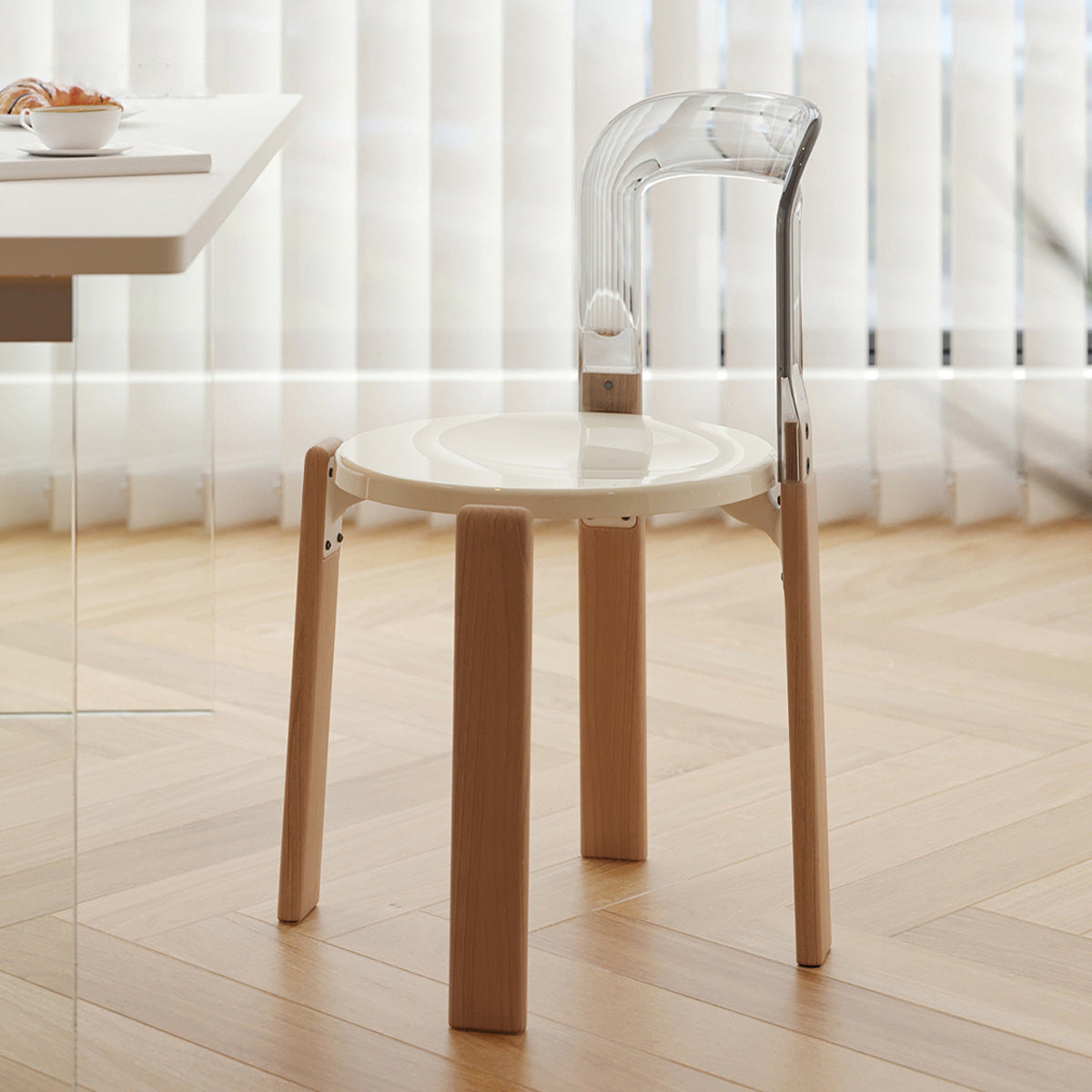 Scandinavian Wood Dining Chair