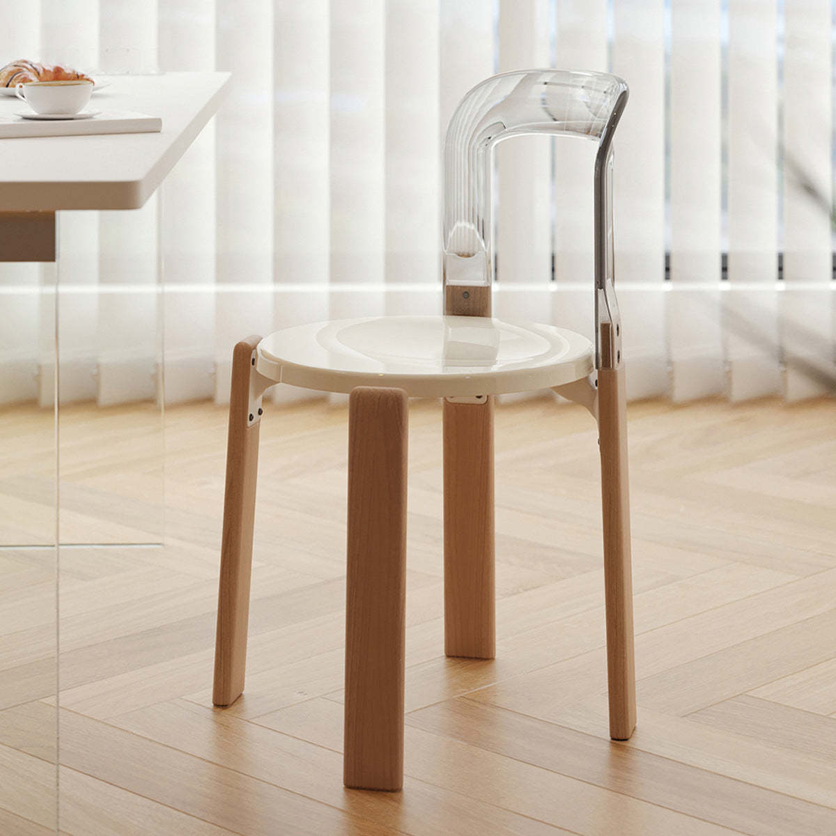 Scandinavian Wood Dining Chair