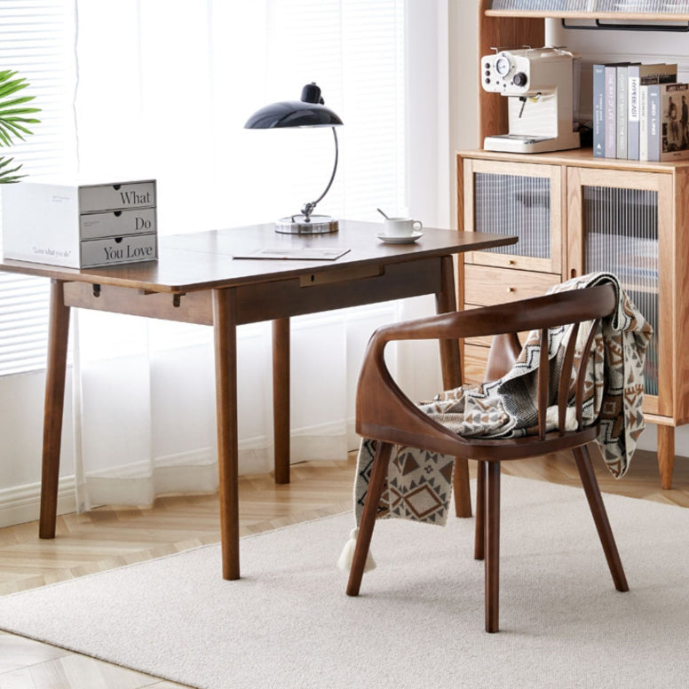 Vintage Curved Wood Dining Chair