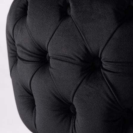 Nordic Curved Metal Wood Fabric Bar Stool