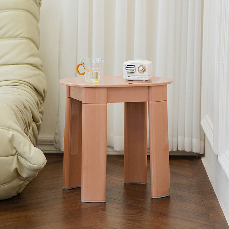 Nordic Macaron Oval Plastic Chair