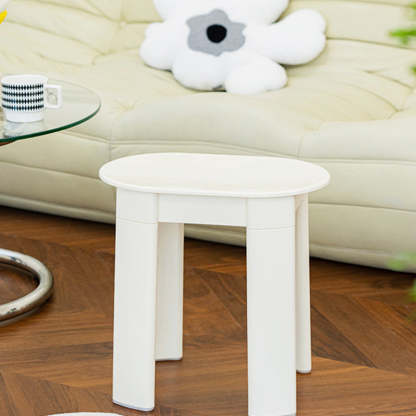 Nordic Macaron Oval Plastic Chair