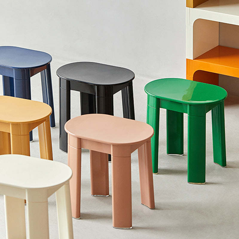 Nordic Macaron Oval Plastic Chair